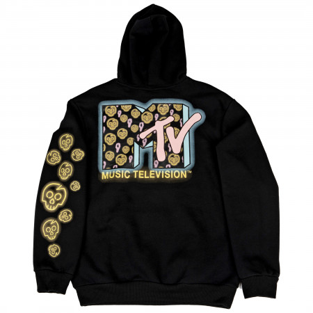 MTV Classic Pocket Logo Hoodie With Sleeve and Back Print